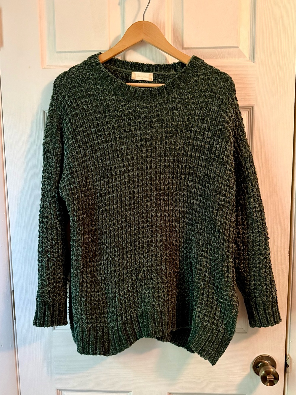 Altar'D State Cozy Oversized Green Knit Sweater